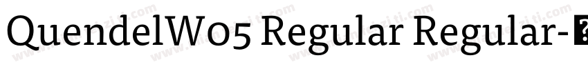 QuendelW05 Regular Regular字体转换